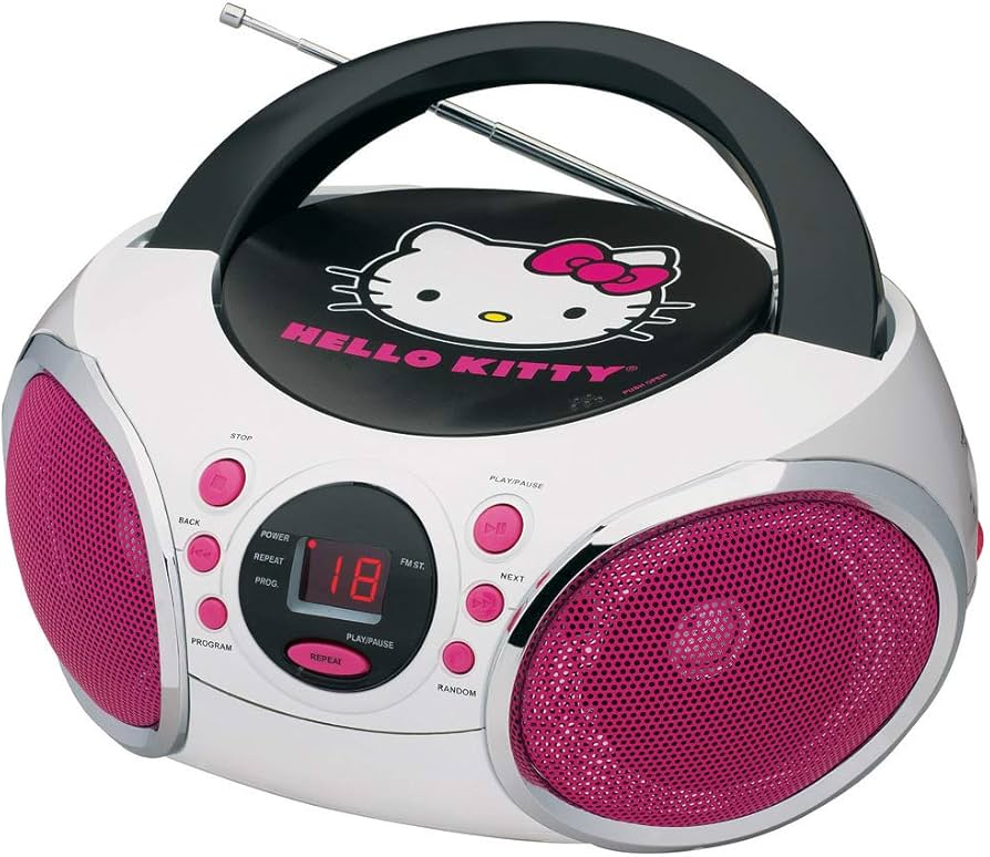 Amazon.co.jp: Hello Kitty KT2026-MBY Portable Stereo CD Boombox